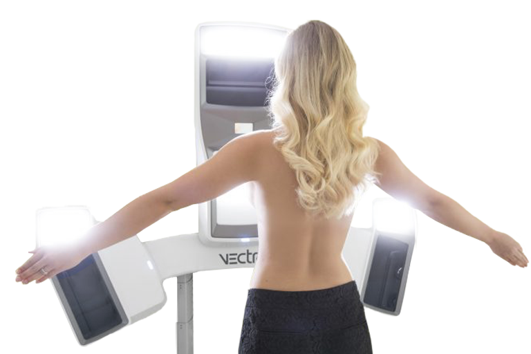 Woman Being Imaged by Vectra Technology