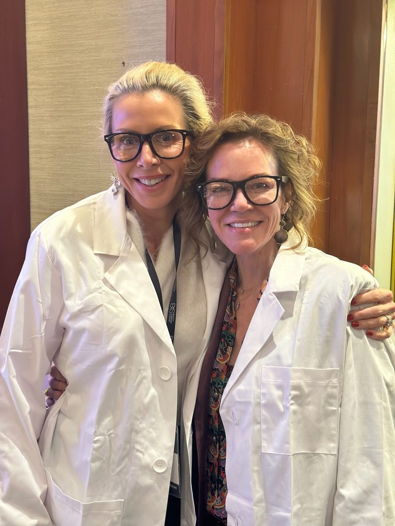 Dr. Renee Burke with fellow female plastic surgeon Dr. Holly Wall