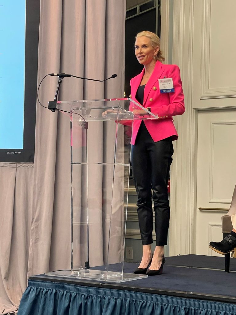 Dr. Renee Burke presenting at the Women in Plastic Surgery Symposium